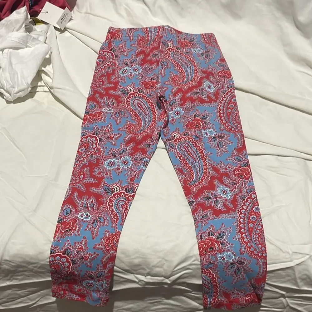 Ralph Lauren 4 trio of legging nwt and 2 matching short sleeve t nwt and euc set
